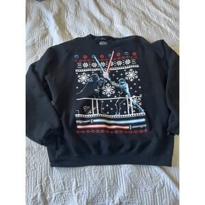 Star Wars Fifth Sun Ugly Christmas Sweatshirt Mens 2XL Lightsaber Holiday F1